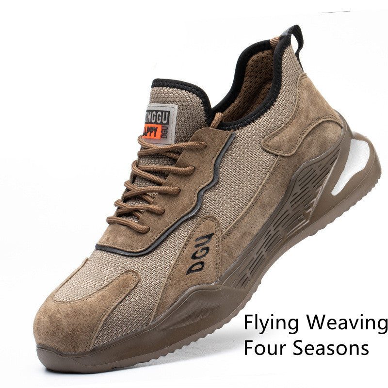 Men' Men's Safety Shoes Anti-smashing And Anti-piercing Steel Toe J&E Discount Store 