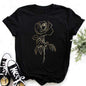 Plant Vintage Print Simple Women's Clothing T-shirt