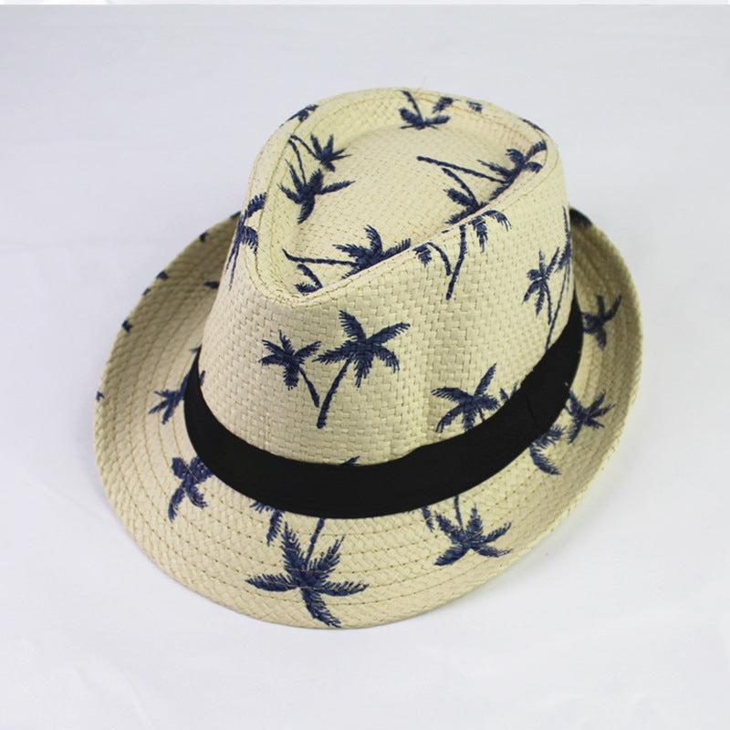 Summer Children Straw Hat Print Baby Hats Kids Summer Children Straw Hat Print Baby Hats Kids J&E Discount Store 