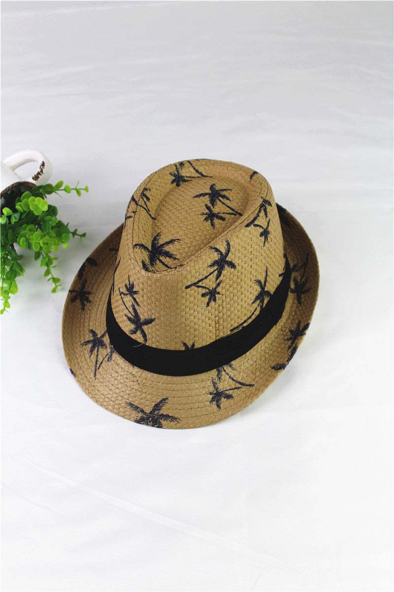 Summer Children Straw Hat Print Baby Hats Kids Summer Children Straw Hat Print Baby Hats Kids J&E Discount Store 