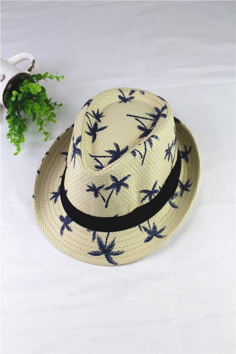 Summer Children Straw Hat Print Baby Hats Kids Summer Children Straw Hat Print Baby Hats Kids J&E Discount Store 