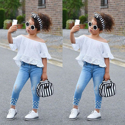 Shirt Shorts Girls Girl Kids Clothes Shirt Shorts Girls Girl Kids Clothes For Baby Set Children J&E Discount Store 