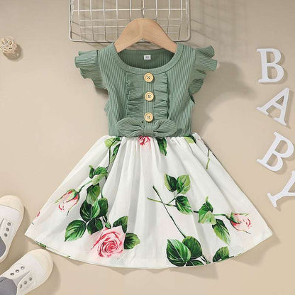 Toddler Kids Baby Girls Clothes Summer Girls Dress Toddler Kids Baby Girls Clothes Summer Girls Dress J&E Discount Store 