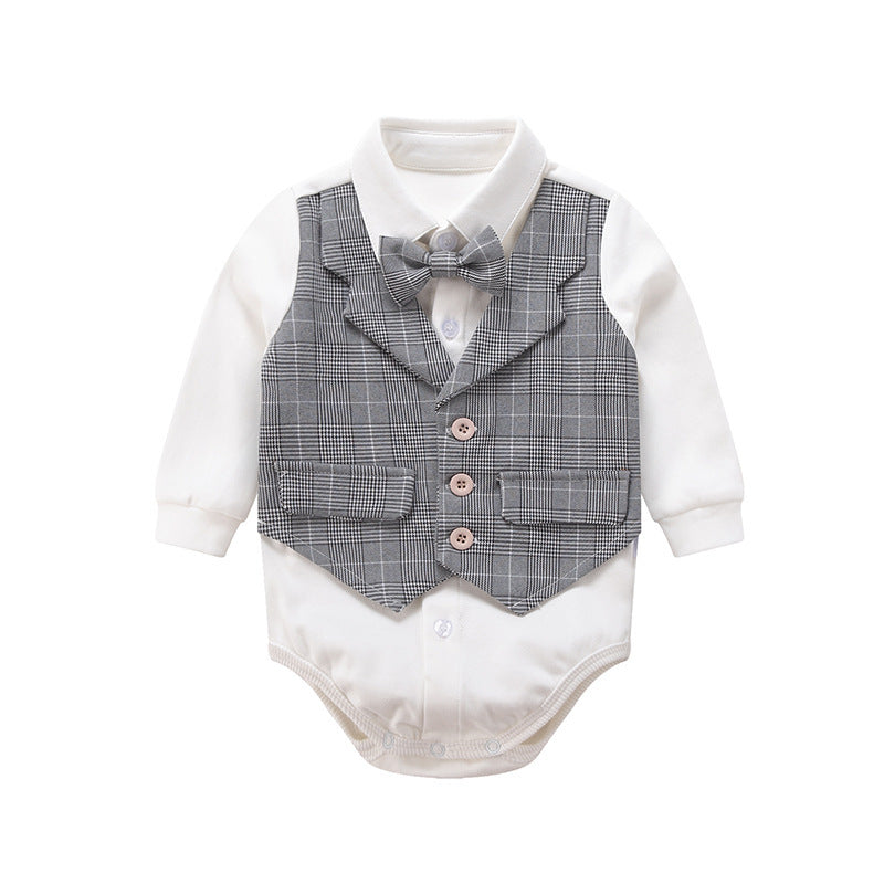 Gentleman Suit Childs Cotton Romper