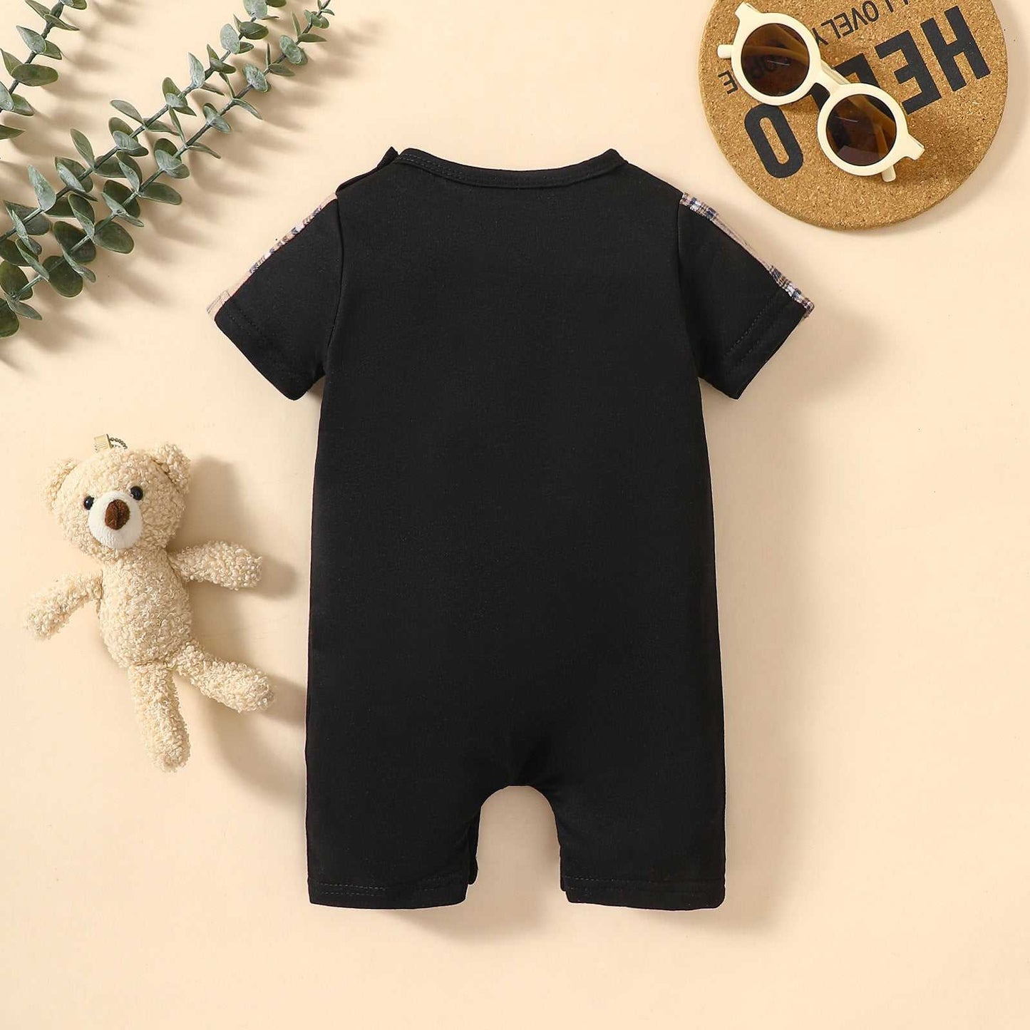 Letter Embroidery Cute Baby Onesie Letter Embroidery Cute Baby Onesie J&E Discount Store 