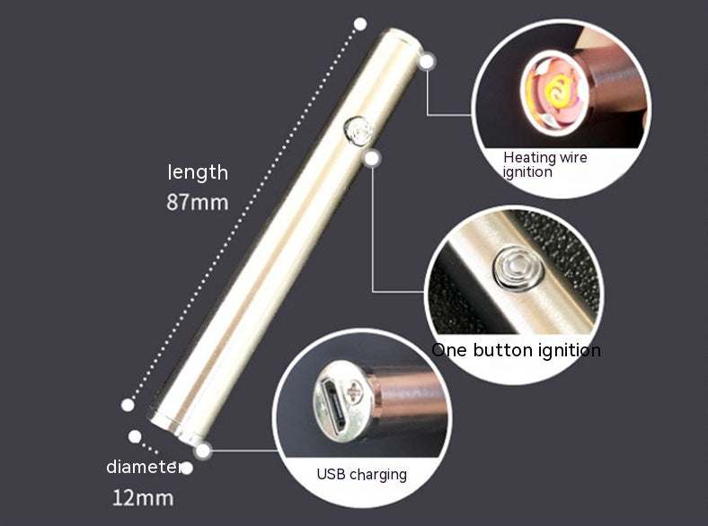 Mini Windproof Cigarette Lighter Mini Windproof Cigarette Lighter J&E Discount Store 