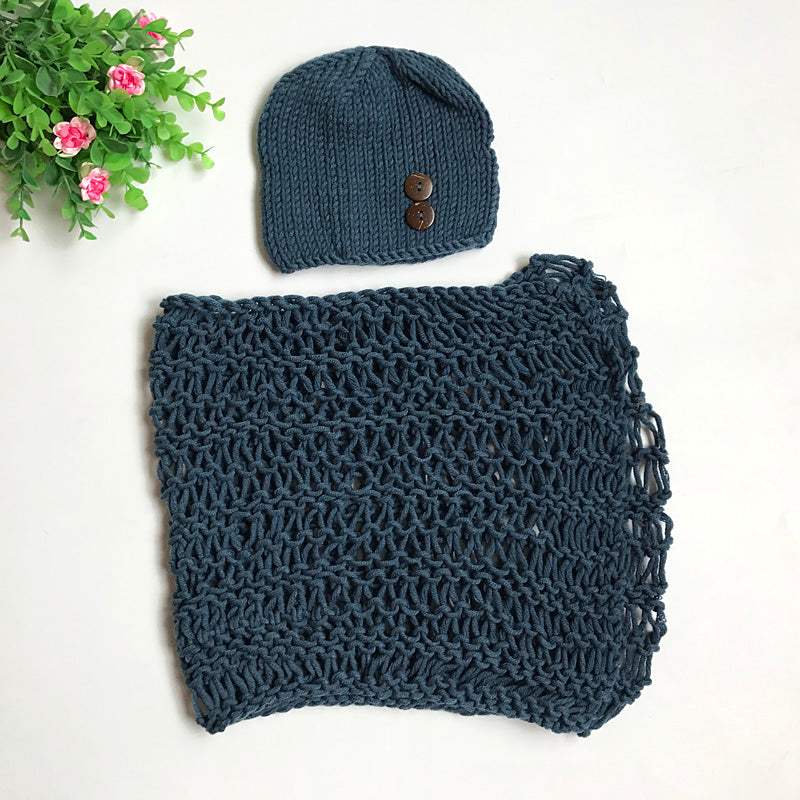 Sea Blue Blanket Hat Baby Photo Suit Sea Blue Blanket Hat Baby Photo Suit J&E Discount Store 