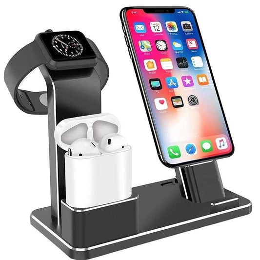 1 AIRPODS CHARGING DOCK HOLDER 4 IN 1 AIRPODS CHARGING DOCK HOLDER J&E Discount Store 