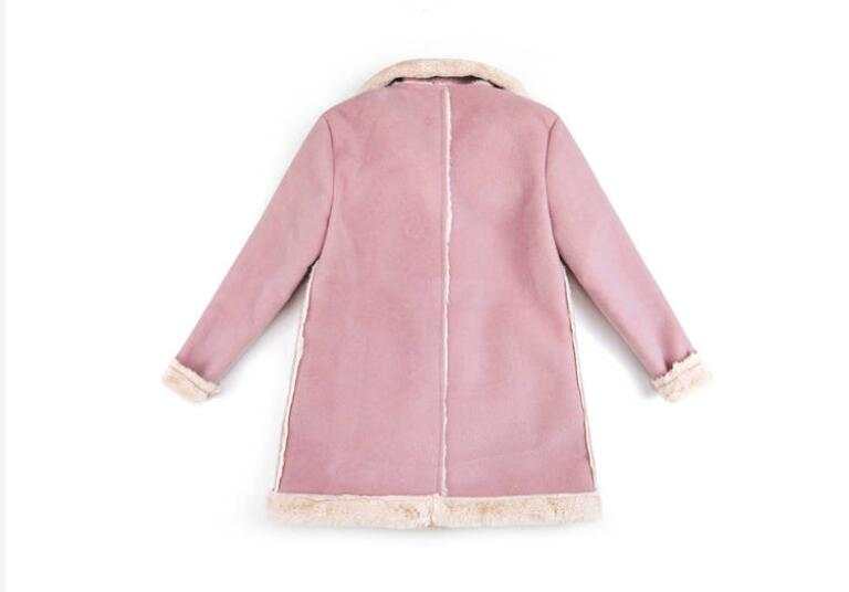 Girls Double Breast Cotton Trim Coat Girls Double Breast Cotton Trim Coat J&E Discount Store 