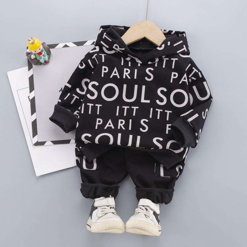 Long-sleeved Sweatshirt Sports Children' Long-sleeved Sweatshirt Sports Children's Suit Two J&E Discount Store 