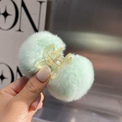 Elegant Pompons Barrettes Back Head Elegant Pompons Barrettes Back Head J&E Discount Store 