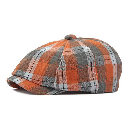 Fashion Plaid Octagonal Cap Children Fashion Plaid Octagonal Cap Children J&E Discount Store 