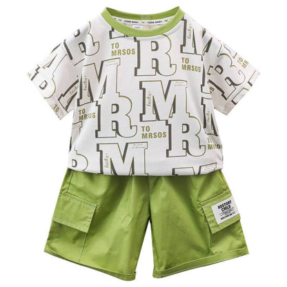 Fashionable Children's T-shirt & Shorts Two-piece Set