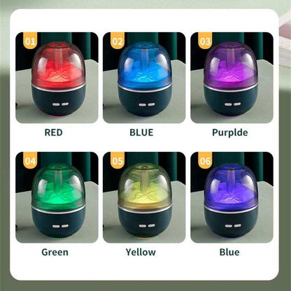 Air Humidifier Essential Oil Ultrasonic Aromatherapy Atomizer Colorful Light Heavy Fog Volume Office Home Accessories - J&E Discount Store