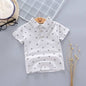 Korean Short Sleeve Anchor Print Little Boy's Korean Short Sleeve T-Shirt J&E Discount Store 