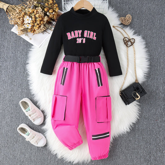 Winter High Collar Letters Printing Suit Autumn And Winter High Collar Letters Printing Suit J&E Discount Store 