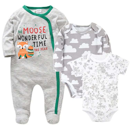 Baby 3-piece Baby Clothes Unisex Baby 3-piece Baby Clothes Unisex J&E Discount Store 