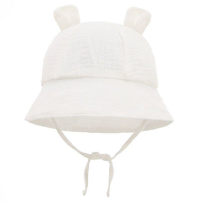 Baby Cotton Shade Rabbit Ear Fisherman Basin Hat - J&E Discount Store