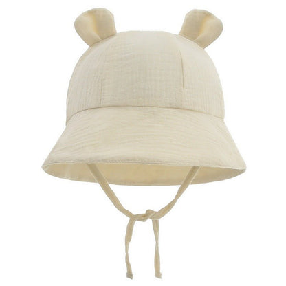 Baby Cotton Shade Rabbit Ear Fisherman Basin Hat - J&E Discount Store