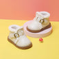 Baby Girl Autumn And Winter Plus Velvet Cotton Shoes - J&E Discount Store