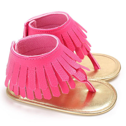 Baby Girl Multicolor Tassel Soft Sole Flip-flop - J&E Discount Store