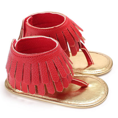 Baby Girl Multicolor Tassel Soft Sole Flip-flop - J&E Discount Store