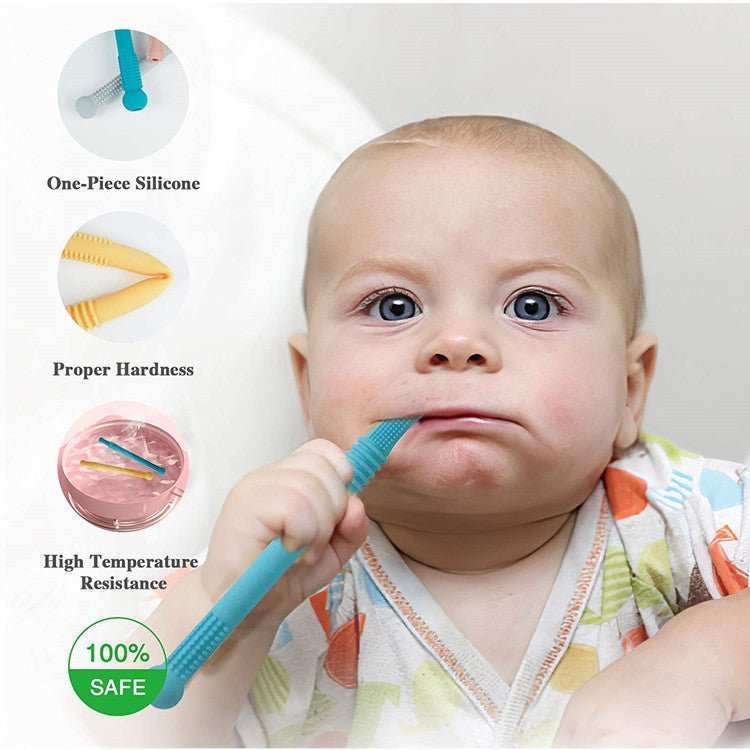 Baby Teether Silicone Hollow Teething Tube Baby Teether Silicone Hollow Teething Tube J&E Discount Store 