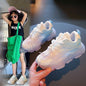 Girls Breathable Mesh Glow- Boys And Girls Breathable Mesh Glow-in-the-dark Shoes J&E Discount Store 