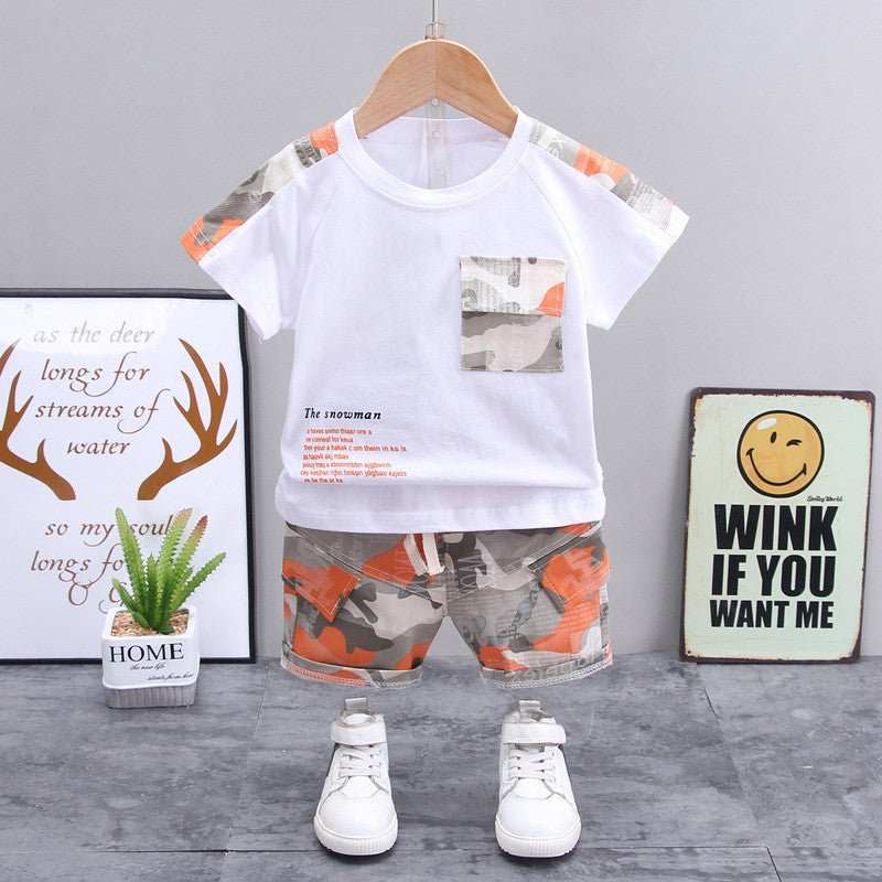 Boys' Camouflage Short-sleeved Short Set Boys' Camouflage Short-sleeved Short Set J&E Discount Store 