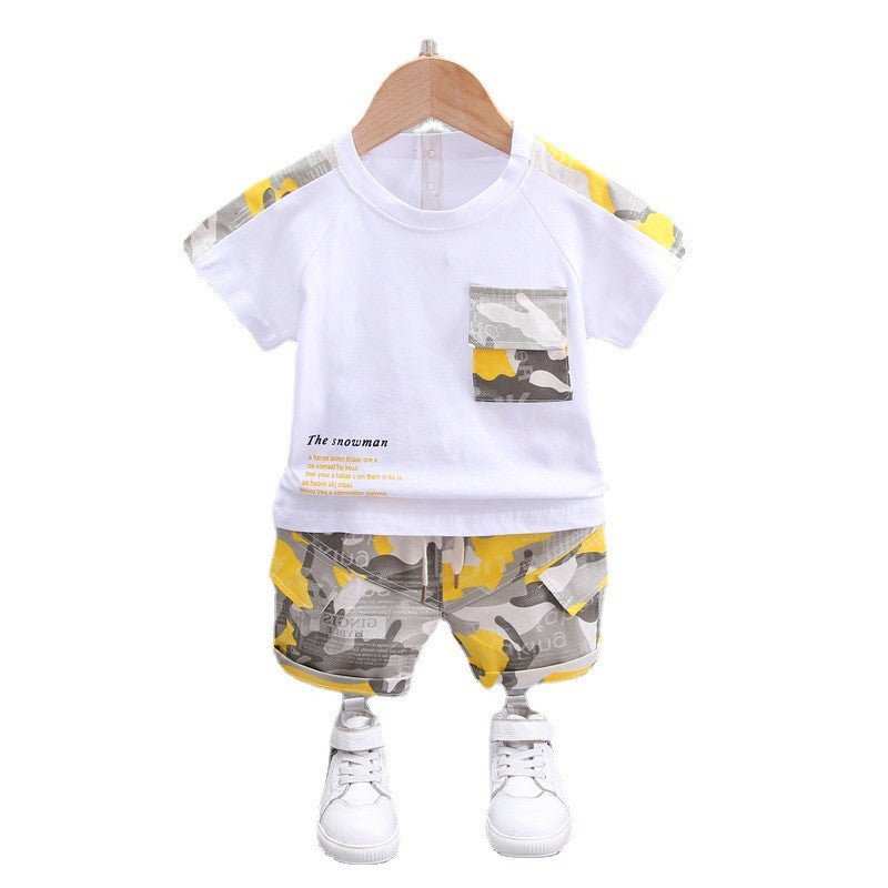 Boys' Camouflage Short-sleeved Short Set Boys' Camouflage Short-sleeved Short Set J&E Discount Store 