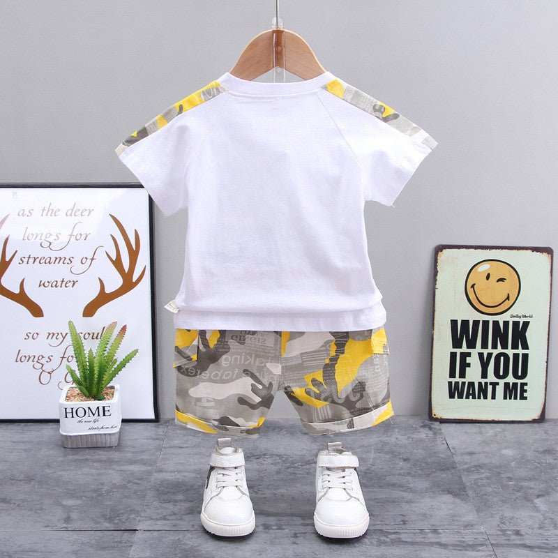 Boys' Camouflage Short-sleeved Short Set Boys' Camouflage Short-sleeved Short Set J&E Discount Store 