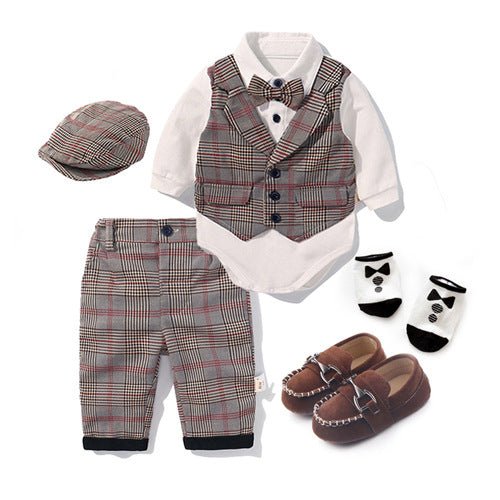 Boys Gentleman English Vest Pants Suit Dress - J&E Discount Store