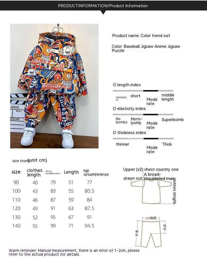 Stylish Suit Spring Boys' s Stylish Suit Spring And Autumn Two-piece Suit J&E Discount Store 