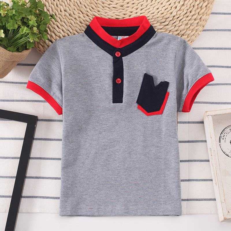 Boys Tri-color Pocket Tops Boys Tri-color Pocket Tops J&E Discount Store 