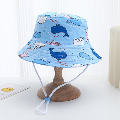 Bucket Hat Baby Spring And Autumn Thin Summer Child Sun-proof Sun Protection Sun Hat - J&E Discount Store