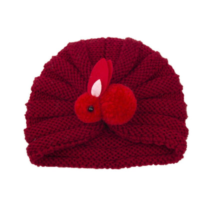 Children Wool Knitted Hat Autumn And Winter - J&E Discount Store