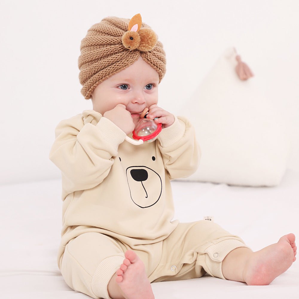 Children Wool Knitted Hat Autumn And Winter - J&E Discount Store