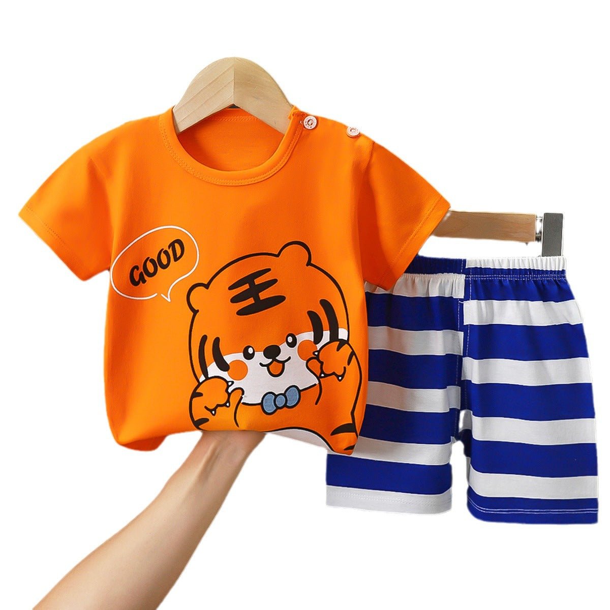 Children's Cartoon Thin Short Set - J&E Discount Store