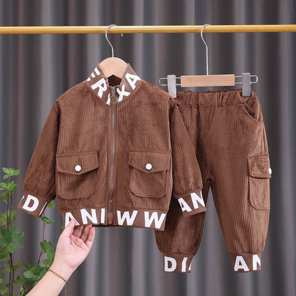 Sports Suit Children' Sports Suit Children's Blouse Corduroy J&E Discount Store 