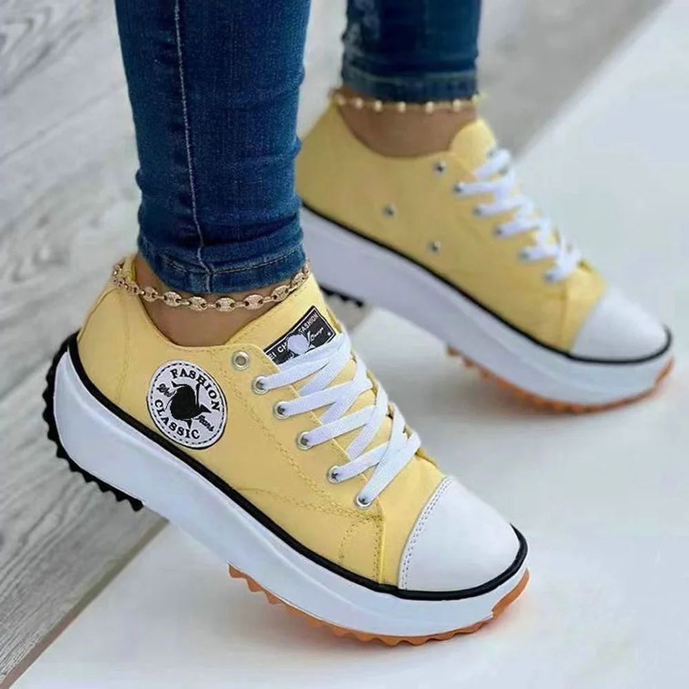 Speedy 2023classic White Canvas Shoes Women Sneakers Solid Speedy 2023classic White Canvas Shoes Women Sneakers Solid J&E Discount Store 